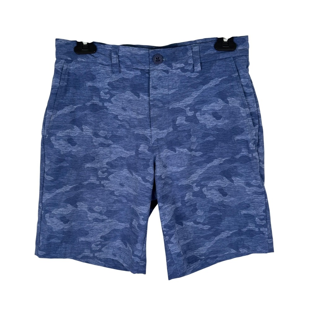 Vineyard Vines Blue‎ Camo Breaker Shorts Mens 28 Blue Golf Performance Stretch